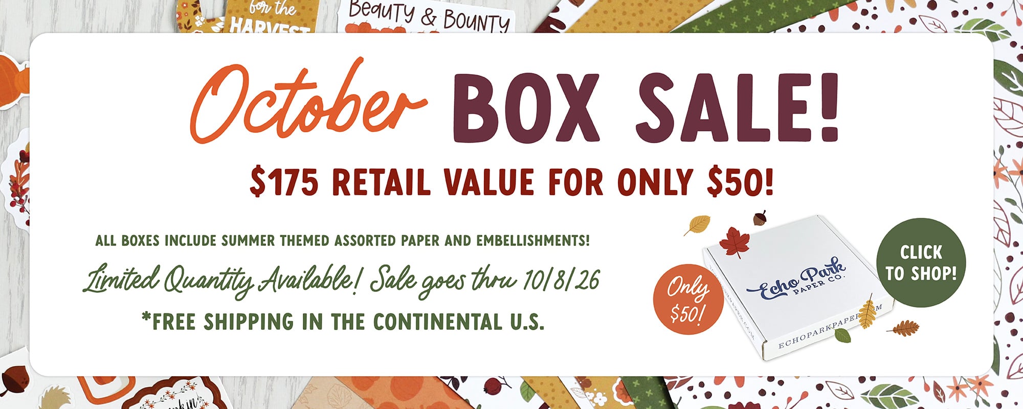 October Box Sale
