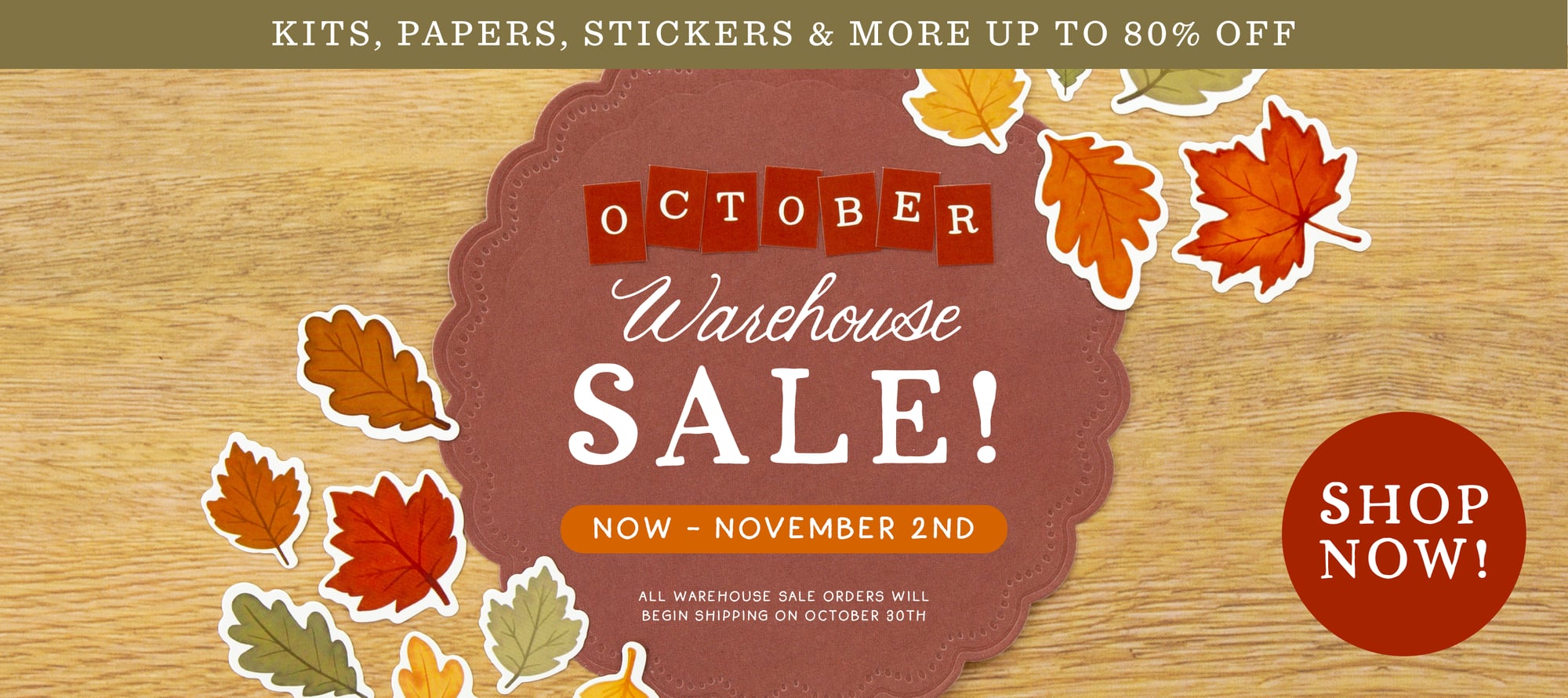 October Warehouse Sale
