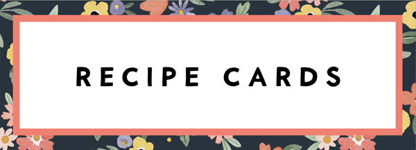 recipe cards