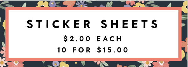 sticker sheets